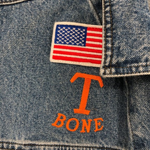 Harley-Davidson Blue & Yellow Classic Denim Vest | Made in USA - Picture 7 of 8